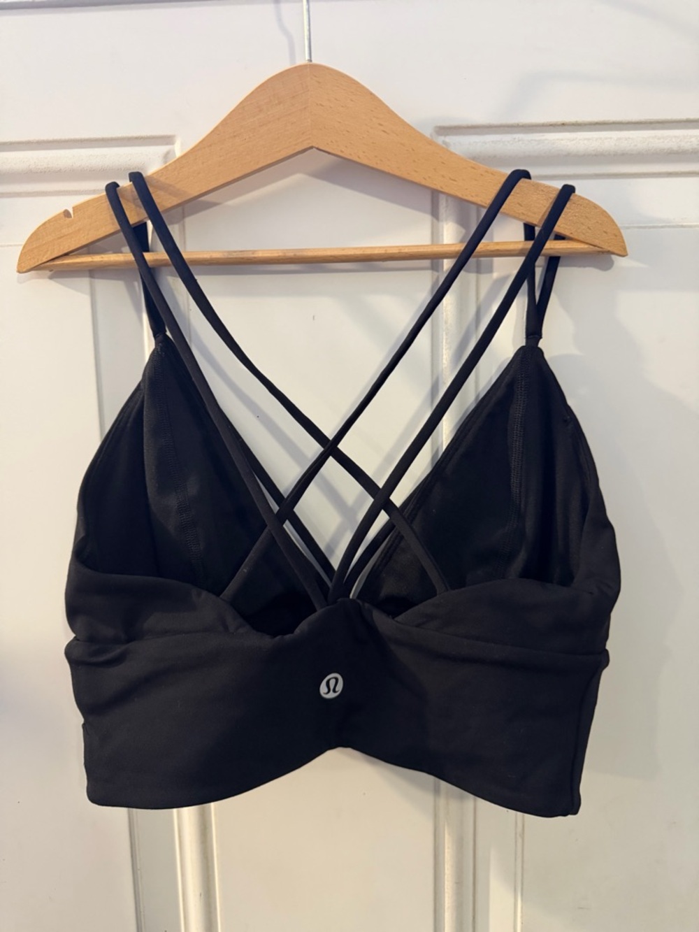 lululemon athletica Black Cross-Back Longline Sports Bra